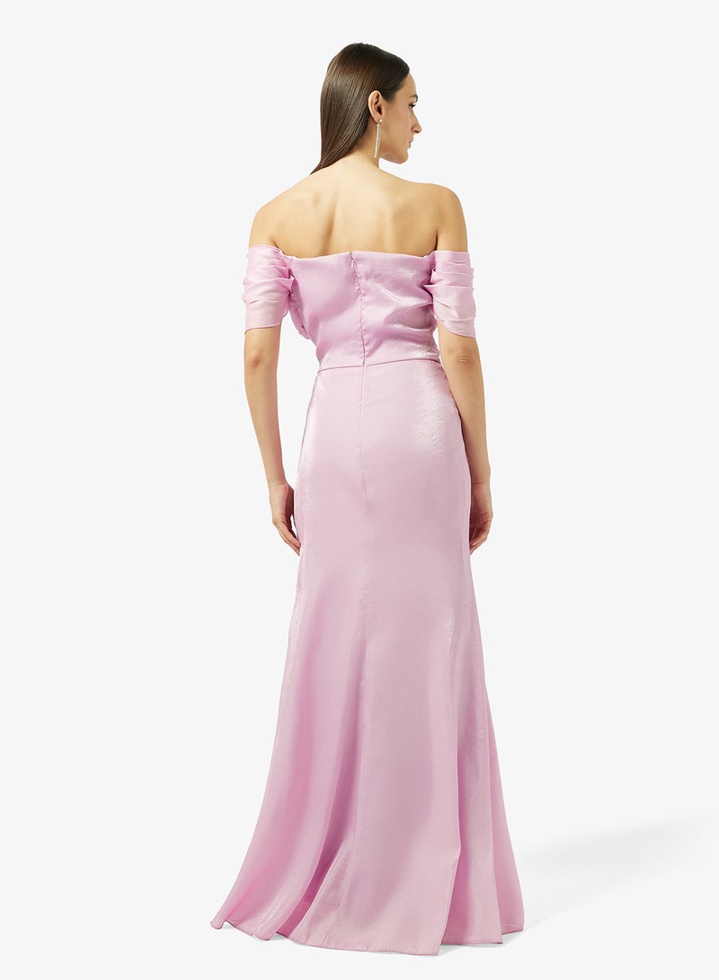 Namshi x Off Shoulder A-line Evening Gown - Image 2